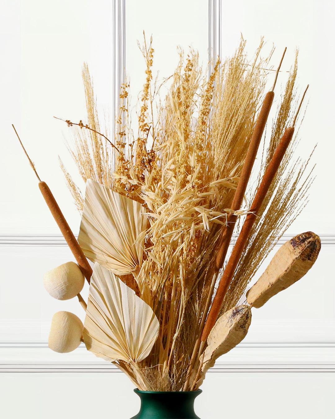 Dried Flower Bouquet Fox Ball Mahogany