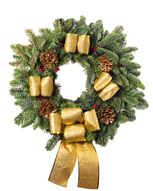 Noble Christmas Wreath - Gold