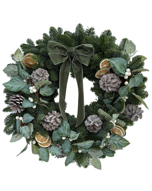 Touch of Frost Christmas Wreath - Luxury Natural