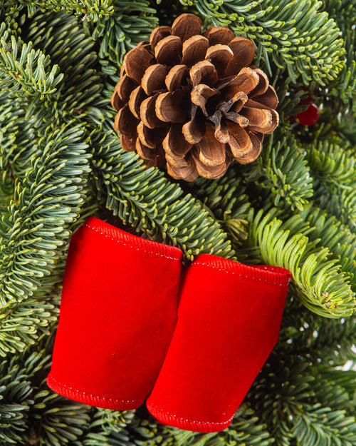 Noble Christmas Wreath - Red
