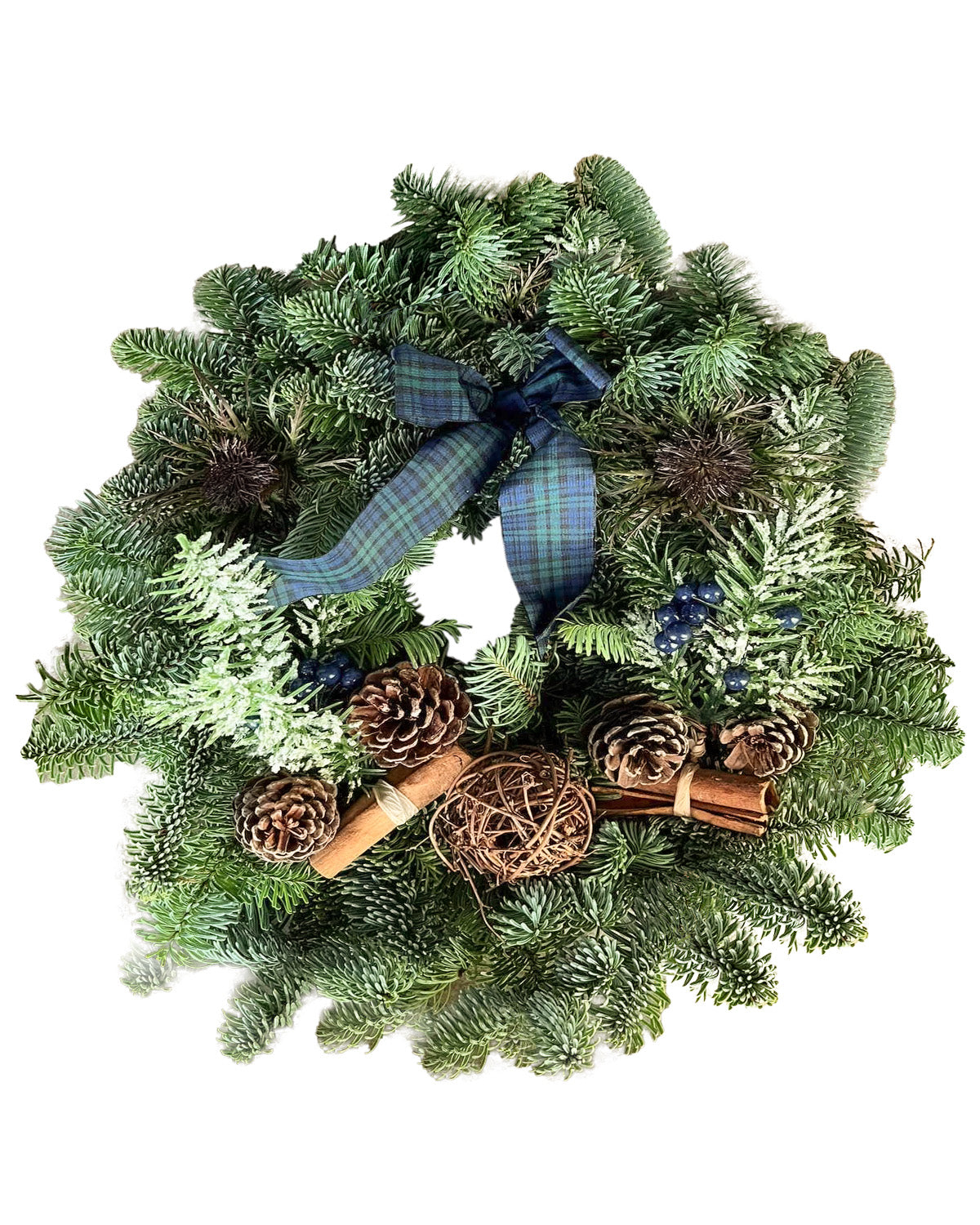 Buy Real Christmas Wreath Free UK Delivery Christmas Trees Direct
