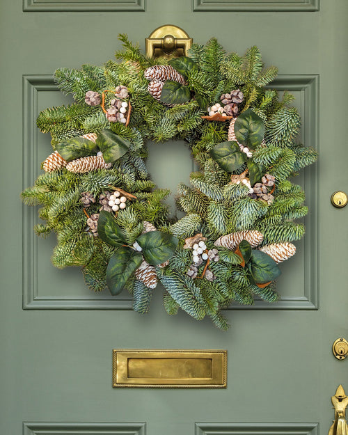 Nordic Nights Christmas Wreath - Luxury Natural
