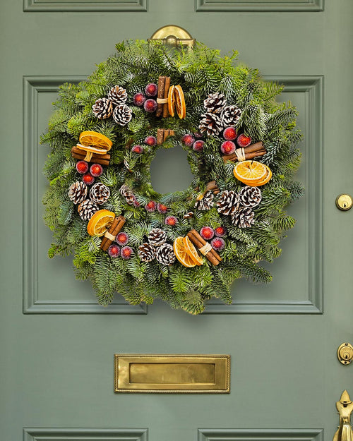 Cinnamon Spice Christmas Wreath - Luxury Natural