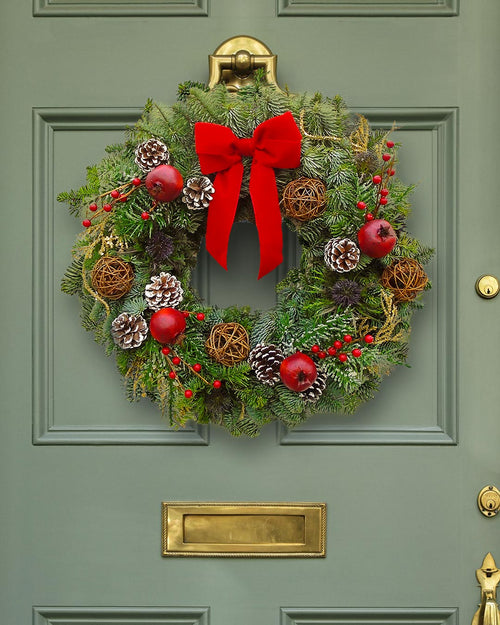 Joyeaux Noel Christmas Wreath - Luxury Natural