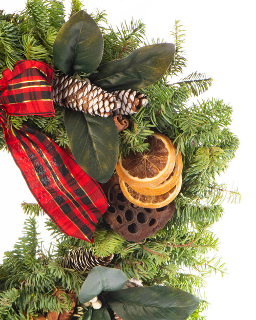 Merry Spice Christmas Wreath - Luxury Natural