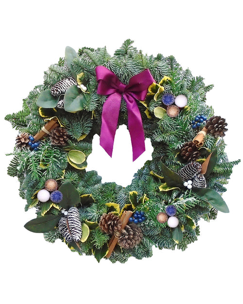 Enchanted Winter Christmas Wreath - Luxury Natural