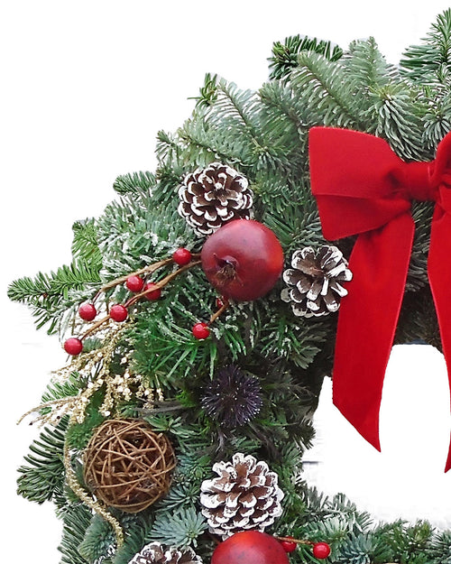 Joyeaux Noel Christmas Wreath - Luxury Natural