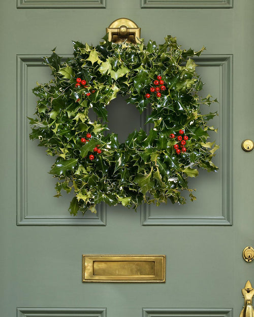 DIY Holly Wreath