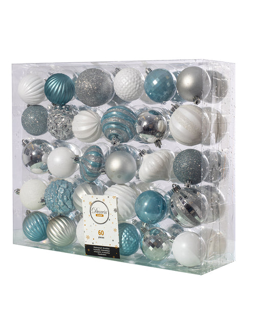 Winter Wonderland Bauble Collection - 60 Pack