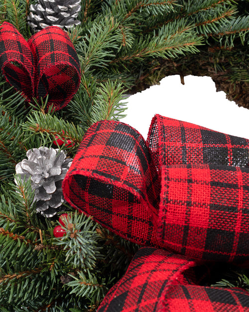 Spruce Christmas Wreath - Tartan