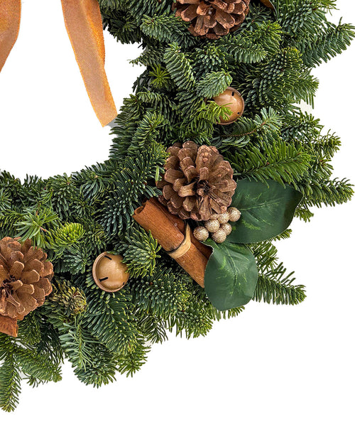 Copper & Rose Gold Christmas Wreath - Luxury Natural