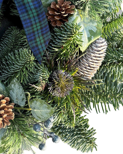 Highland Forest Christmas Wreath - Luxury Natural