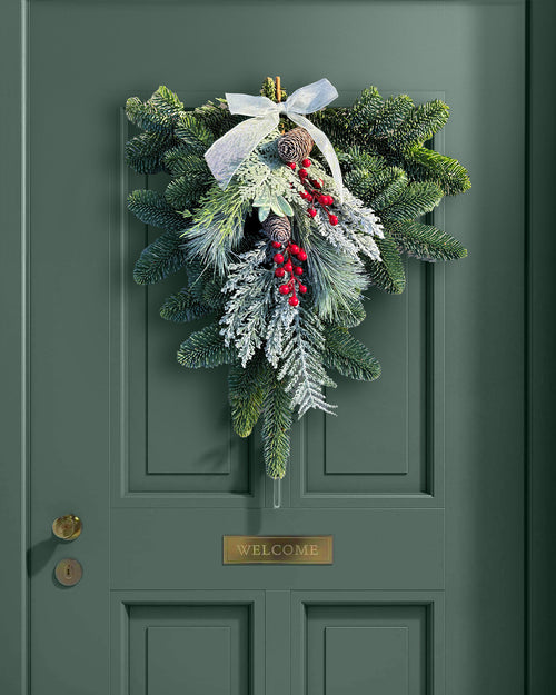 Frosty Door Hanger - Luxury Natural