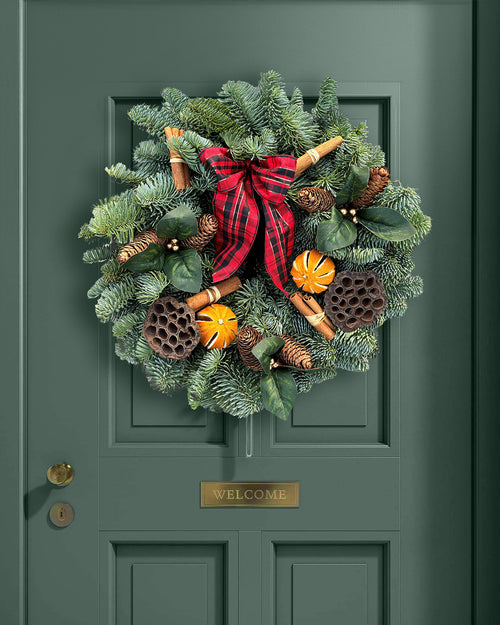 Merry Spice Christmas Wreath -  Luxury Natural