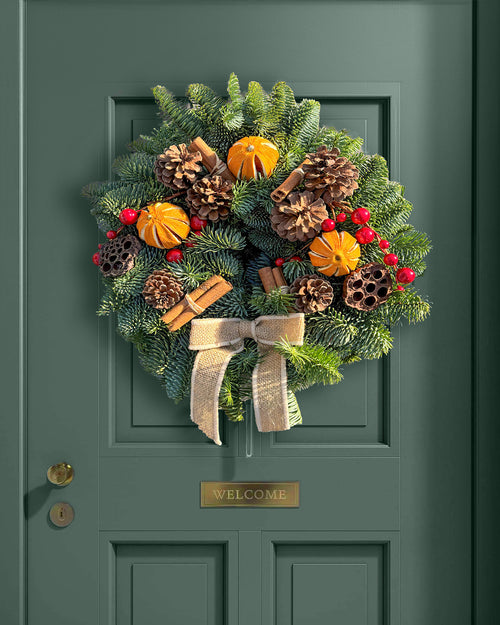 Festive Christmas Wreath - Luxury Natural