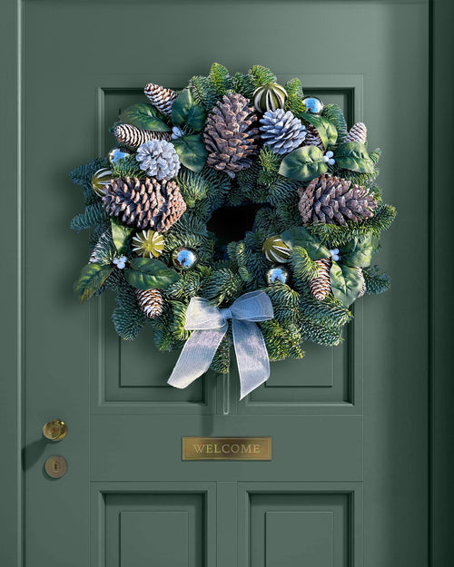 Nordic Nights Christmas Wreath - Luxury Natural