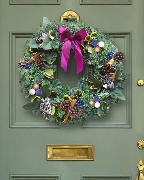Enchanted Winter Christmas Wreath - Luxury Natural