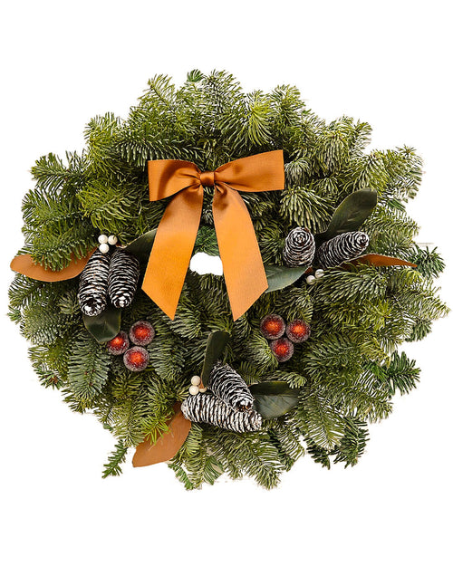 Winter Glow Christmas Wreath - Luxury Natural