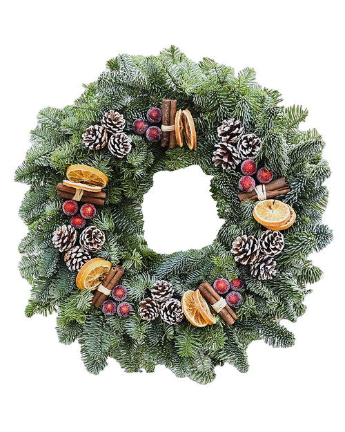 Cinnamon Spice Christmas Wreath - Luxury Natural