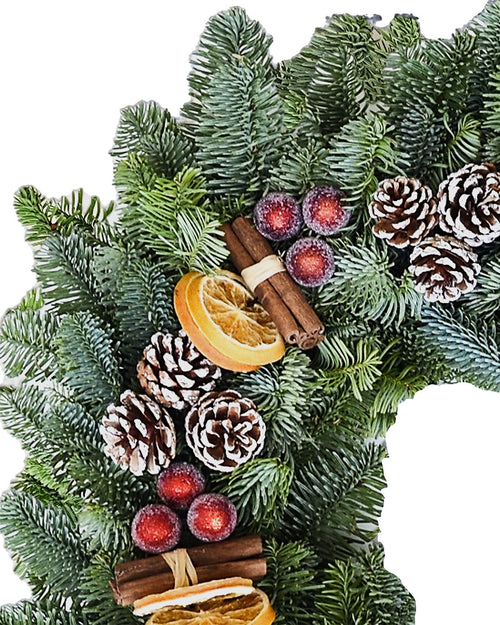 Cinnamon Spice Christmas Wreath - Luxury Natural