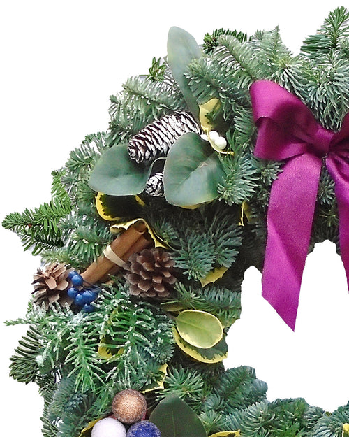 Enchanted Winter Christmas Wreath - Luxury Natural
