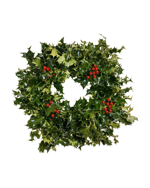 DIY Holly Wreath