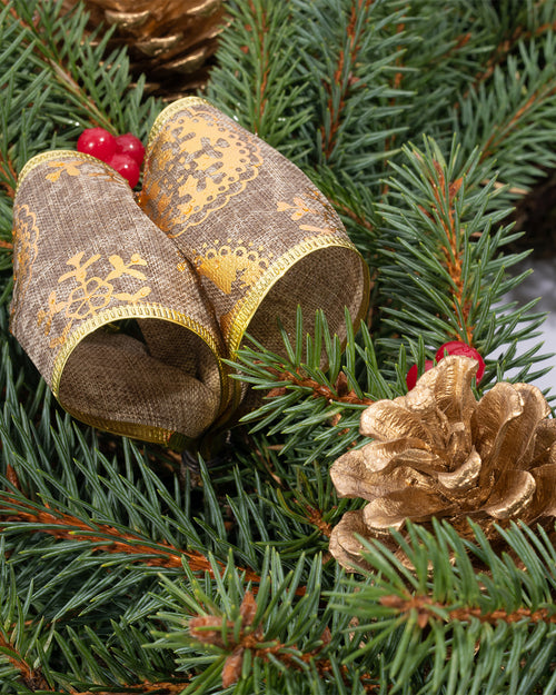 Spruce Christmas Wreath - Gold