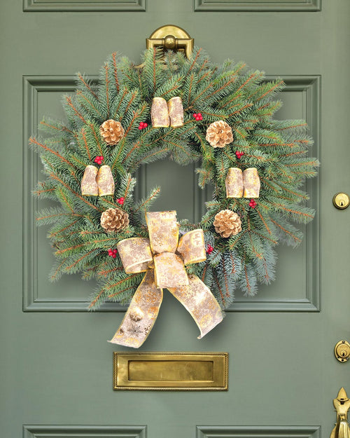 Spruce Christmas Wreath - Gold